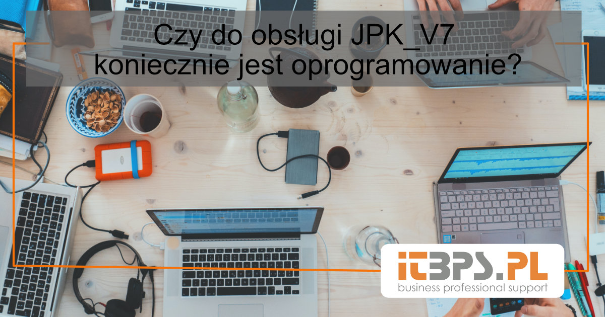 Czy do obsługi JPK_V7 koniecznie jest oprogramowanie?