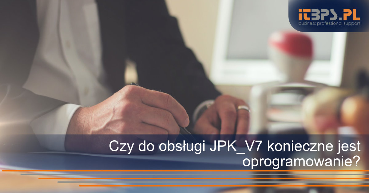 Czy do obsługi JPK_V7 koniecznie jest oprogramowanie?